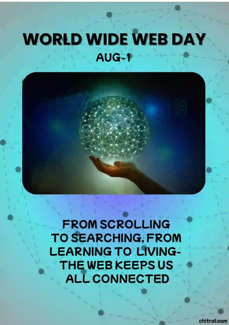 a poster for world widw web day done by digital marketing expet in pathanamthitta in canva